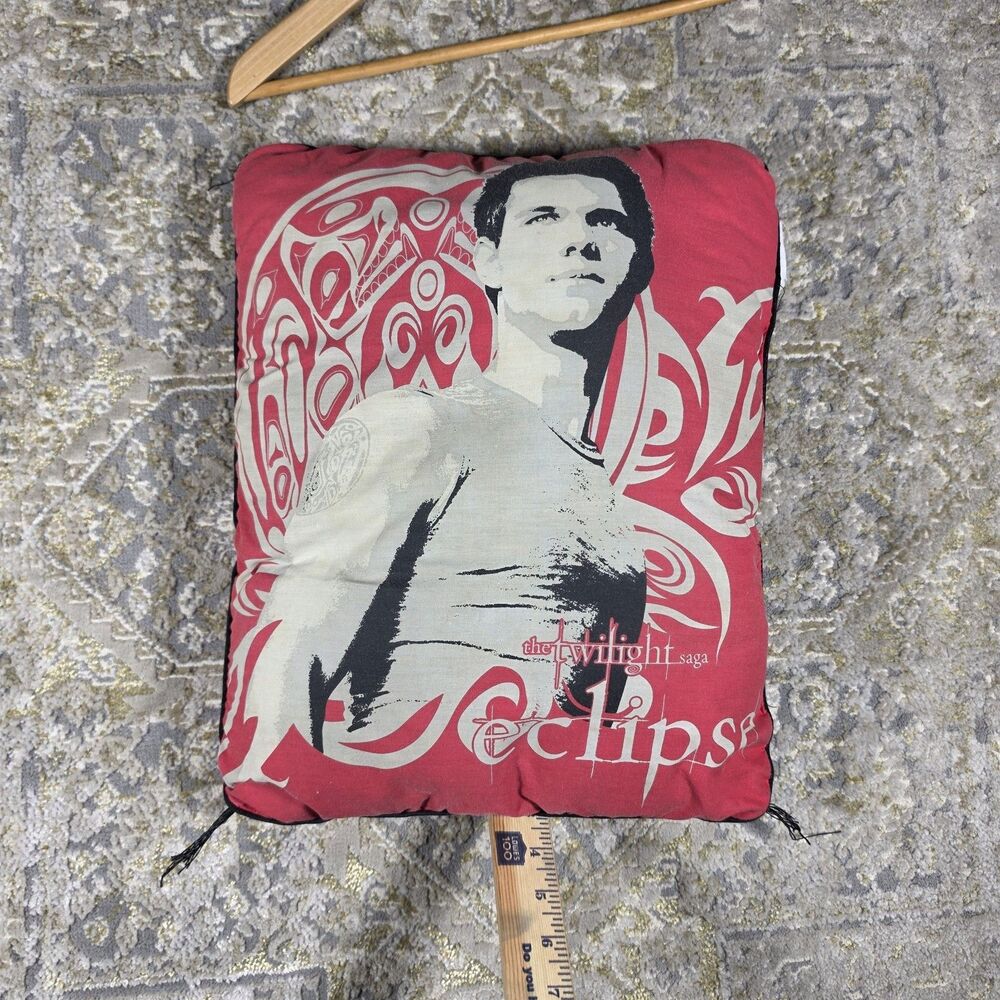 Vintage Y2k Twilight Eclipse Team Jacob Double Sided Pillow